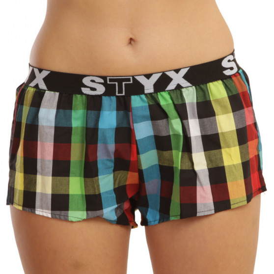 3PACK Boxers para mulher Styx desporto elástico multi-colorido (T8132628)