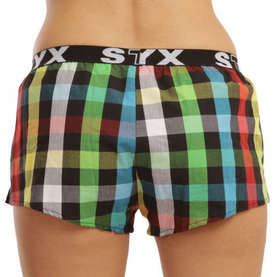 3PACK Boxers para mulher Styx desporto elástico multi-colorido (T8132628)