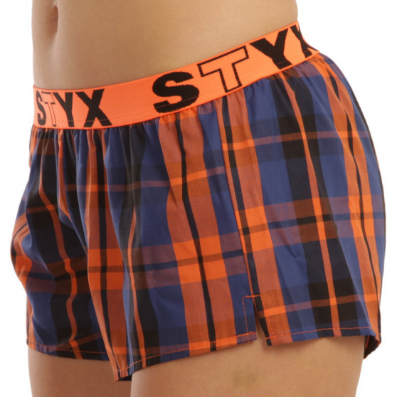 3PACK Boxers para mulher Styx desporto elástico multi-colorido (T8132628)