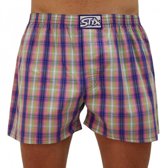 3PACK Boxers para homem Styx borracha clássica multi-coloured (A10208830)