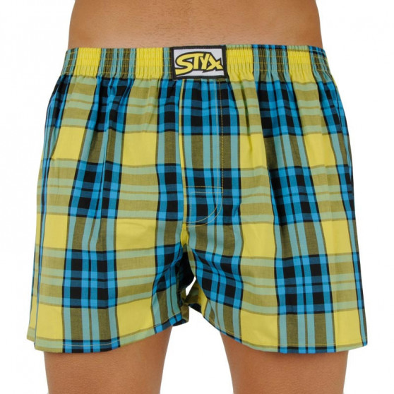 3PACK Boxers para homem Styx borracha clássica multi-coloured (A9070810)