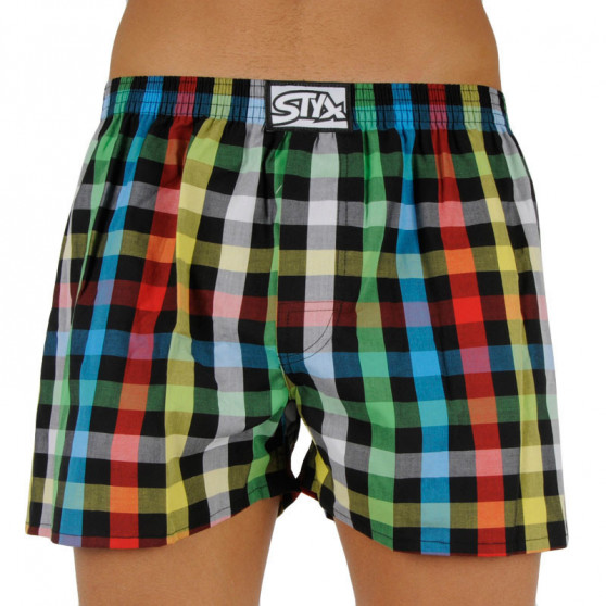 3PACK Boxers para homem Styx borracha clássica multi-coloured (A9070810)