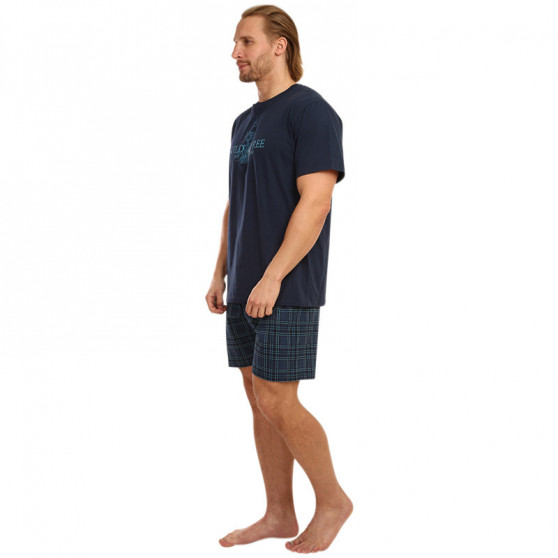 Pijama para homem Gino azul escuro (79118)