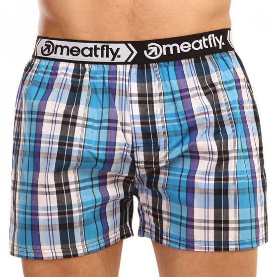 2PACK Boxers para homem Meatfly multicolorido (Bandit - Sea blue)