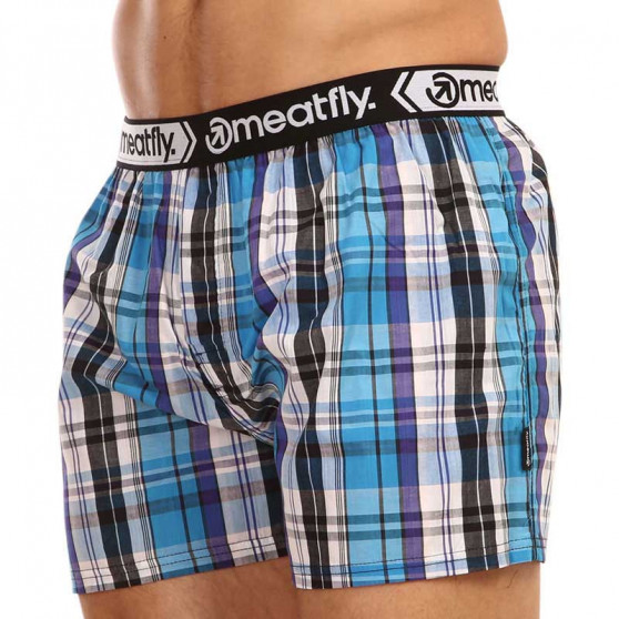 2PACK Boxers para homem Meatfly multicolorido (Bandit - Sea blue)