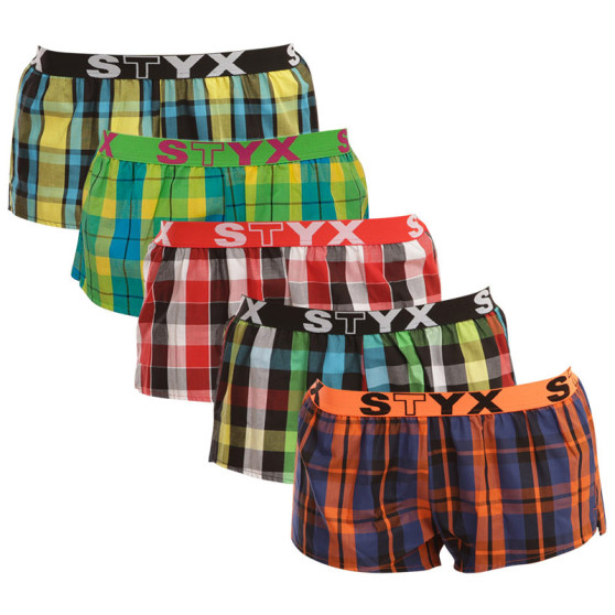 5PACK Boxers para mulher Styx desporto elástico multi-colorido (T81325262831)