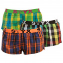 3PACK Boxers para mulher Styx desporto elástico multi-colorido (T8132628)