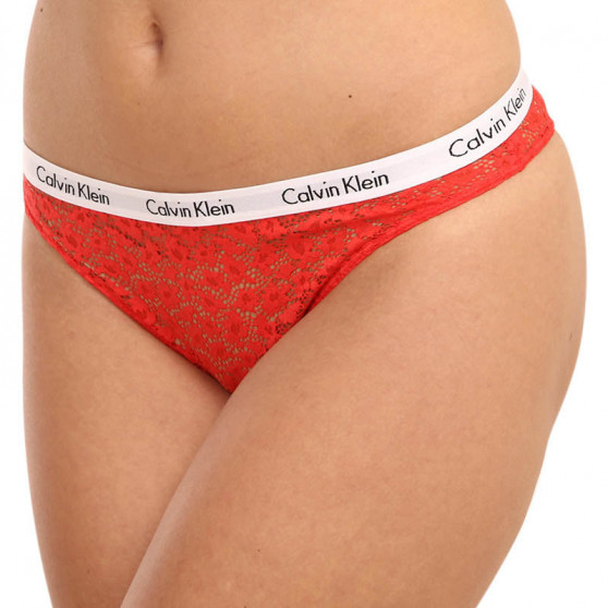 3PACK Cuecas brasileiras para mulher Calvin Klein multicolorido (QD3925E-W5F)