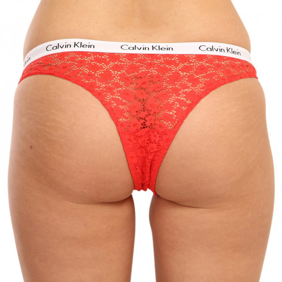 3PACK Cuecas brasileiras para mulher Calvin Klein multicolorido (QD3925E-W5F)