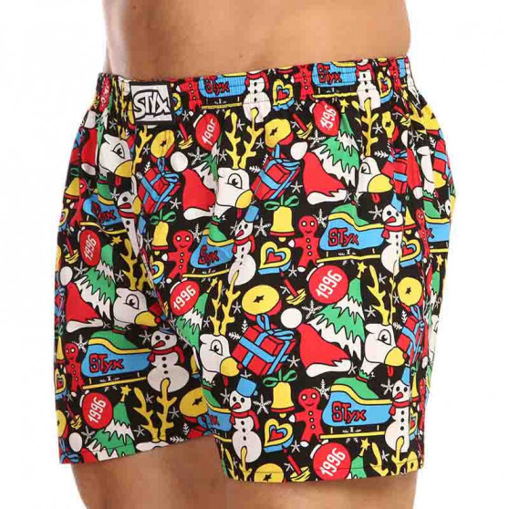 Boxers para homem Styx arte clássica borracha Christmas (A1258)