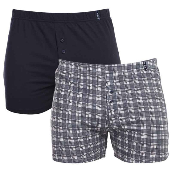 2PACK Boxers para homem Molvy multicolorido (KP-073-BBU)