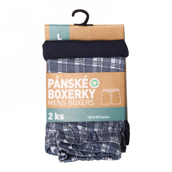 2PACK Boxers para homem Molvy multicolorido (KP-073-BBU)