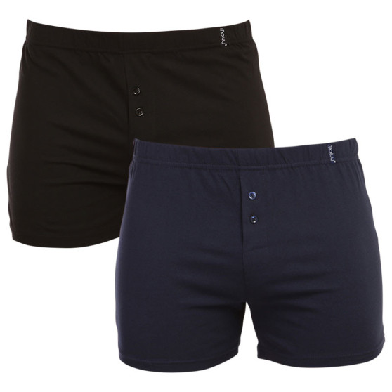 2PACK Boxers para homem Molvy multicolorido (KP-077-BBU)