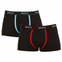 2PACK Boxers para homem Molvy preto (KP-082-BEU)