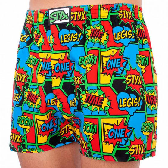 Boxers para homem arte clássica de borracha e meias Styx boom (AH955)