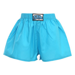 Boxers para criança Styx borracha clássica azul claro (J969)