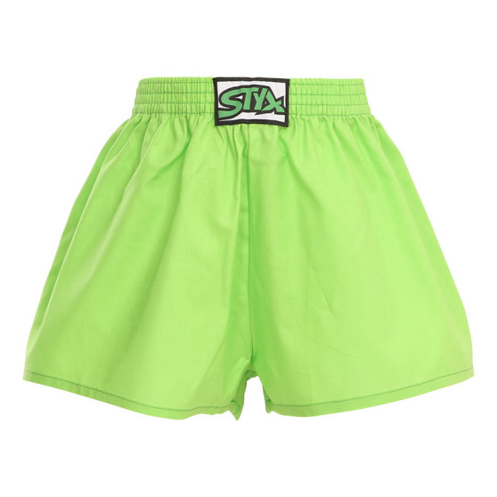 Boxers para crianças Styx borracha clássica green (J1069)