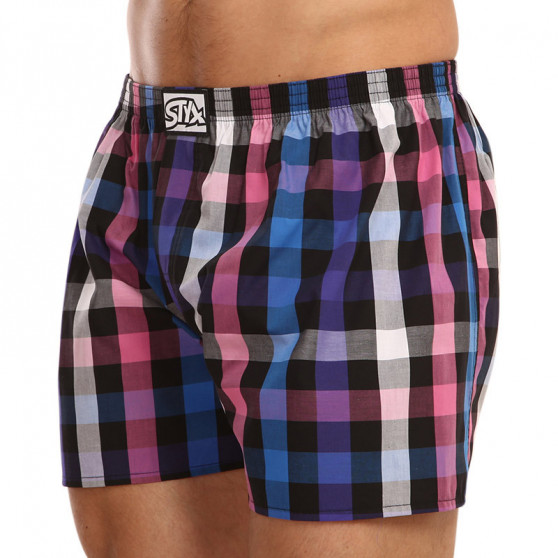 Boxers para homem Styx clássico elástico multi-colorido (A917)