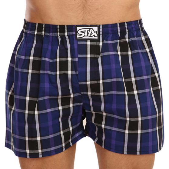 Boxers para homem Styx clássico elástico multi-colorido (A919)