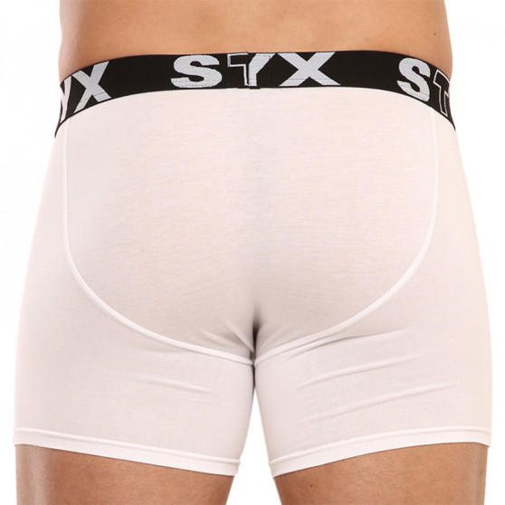 Boxers para homem Styx longo desportivo elástico branco (U1061)