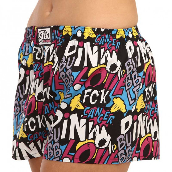 Boxers para mulher Styx art borracha clássica Pink Bubble (K1058)