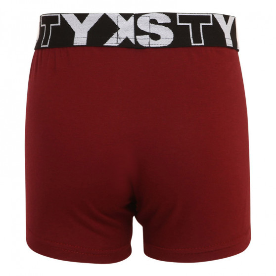 Boxers para criança Styx sport borracha burgundy (GJ1060)