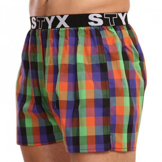 Boxers para homem Styx desporto elástico multicolorido (B912)