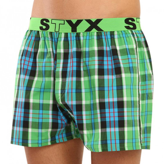 Boxers para homem Styx desporto elástico multicolorido (B839)