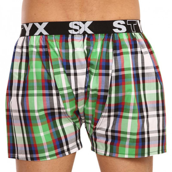 Boxers para homem Styx desporto elástico multicolorido (B838)