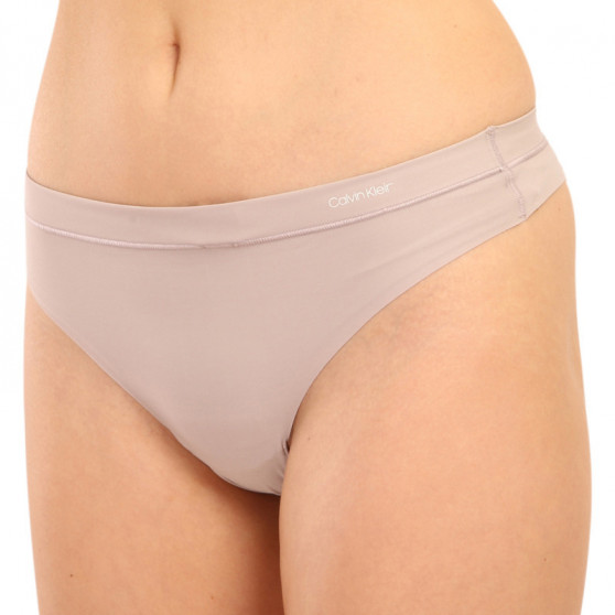 Tanga para mulher Calvin Klein bege (QF4844E-SVR)