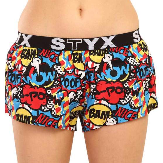 Boxers para mulher Styx arte esportes borracha poof (T1153)