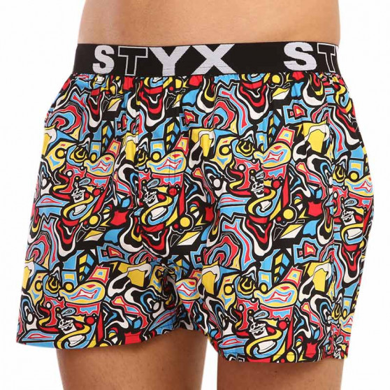 Boxers para homem Styx arte desporto borracha esboço (B1254)