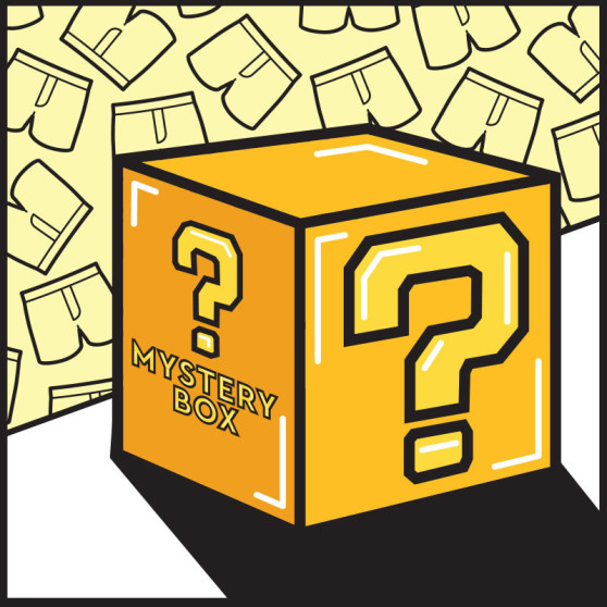 MYSTERY BOX - 3PACK Boxers de homem  borracha clássica Styx