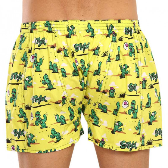 Boxers para homem Styx arte clássico borracha tamanho grande cactus (E1351)