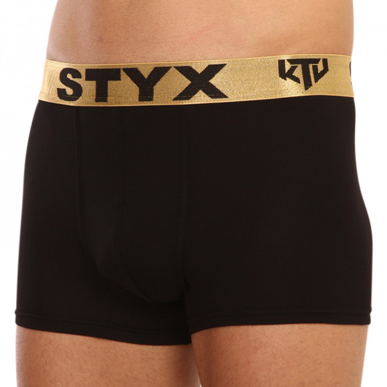 Boxers para homem Styx / KTV sports borracha preto - gold borracha (GTZ960)