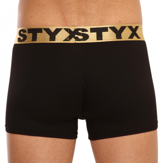 Boxers para homem Styx / KTV sports borracha preto - gold borracha (GTZ960)