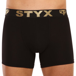 Boxers para homem Styx / KTV long sport borracha preto - preto borracha (UTC960)