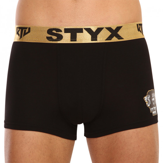 Boxers para homem Styx / KTV sports borracha preto - gold borracha (GTZL960)