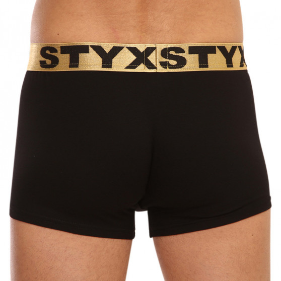 Boxers para homem Styx / KTV sports borracha preto - gold borracha (GTZL960)