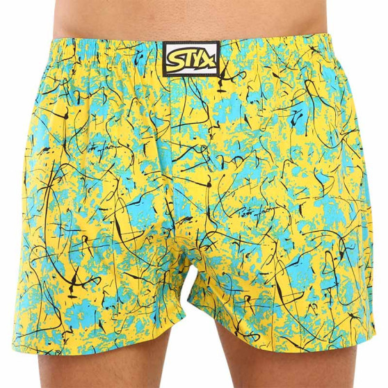 Sem embalagem - Boxers para homem Styx clássico elástico multicolorido (A1156)