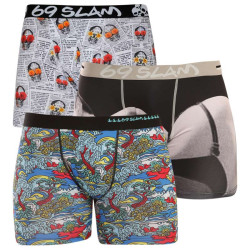 3PACK Boxers para homem 69SLAM fit mix (3/1/69SL)