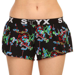 Boxers para mulher Styx arte desportiva estrutura de borracha (T958)