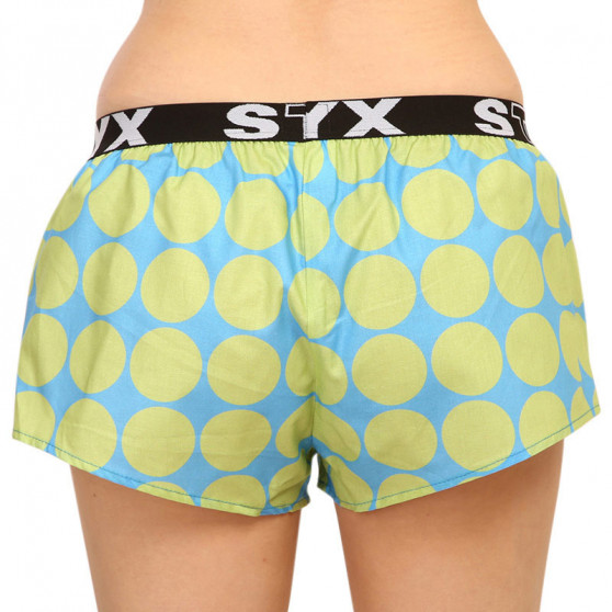 Boxers para mulher Styx arte esportes borracha polka dots (T1054)