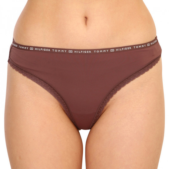 3PACK Tanga para mulher Tommy Hilfiger multicolorido (UW0UW02824 0XX)