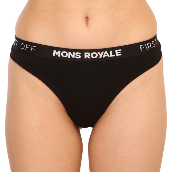 Tanga para mulher Mons Royale merino preto (100311-1015-001)