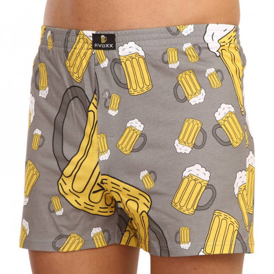 Boxers para homem VoXX cinzento (Karlos - pivo velké)