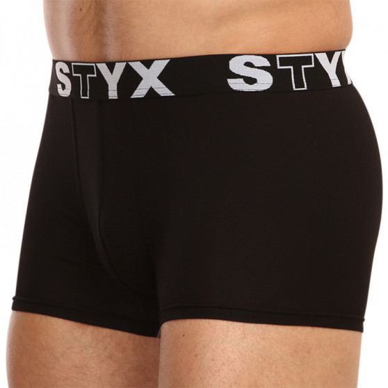 3PACK Boxers para homem Styx sport borracha preto (G9606060)