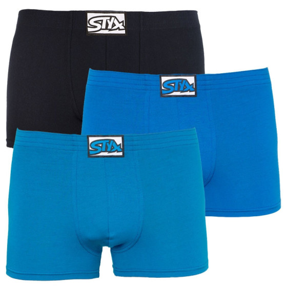 3PACK Boxers para homem Styx borracha clássica multi-coloured (Q9606769)