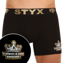 Boxers para homem Styx / KTV long sport borracha preto - preto borracha (UTCK960)