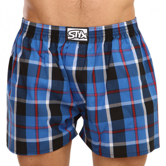 3PACK Boxers para homem Styx borracha clássica multi-coloured (A9111620)